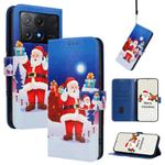 For Xiaomi Poco X6 Pro Christmas Series Buckle Leather Phone Case with Hand Strap(Christmas Eve)