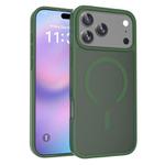 For iPhone 17 Pro Max Skin Feel TPU Hybrid PC MagSafe Phone Case(Dark Green)