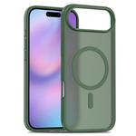 For iPhone 17 Air Skin Feel TPU Hybrid PC MagSafe Phone Case(Dark Green)