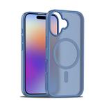 For iPhone 17 Skin Feel TPU Hybrid PC MagSafe Phone Case(Blue)