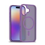 For iPhone 17 Skin Feel TPU Hybrid PC MagSafe Phone Case(Purple)