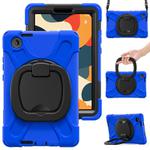 For Lenovo Tab K9 / One 8.7 Silicone Hybrid PC Tablet Case with Holder & Shoulder Strap(Blue)