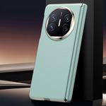 For Huawei Mate X5 / X3 Folding Shaft Skin Feel Leather Texture Cooling MagSafe Phone Case(Cyan-blue)