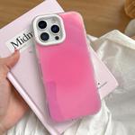 For iPhone 16 Pro Max Large Camera Frame Vibrant Jelly Color TPU + IMD Phone Case(Rose Red)
