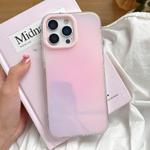 For iPhone 15 Pro Large Camera Frame Vibrant Jelly Color TPU + IMD Phone Case(Pink)