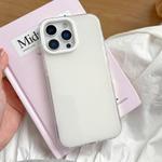For iPhone 13 Pro Large Camera Frame Vibrant Jelly Color TPU + IMD Phone Case(White)
