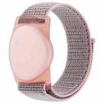 For Huawei Tag xDfind Nylon Hook and Loop Fastener Watch Band Style Anti-lost Tracker Protective Cover(Pink Sand)