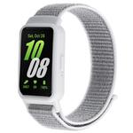 For Samsung Galaxy Fit 3 xDfind Watch Frame Integrated Nylon Hook and Loop Fastener Watch Band(Seashell)