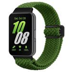 For Samsung Galaxy Fit 3 xDfind Magnetic Buckle Nylon Braided Watch Band(Green)