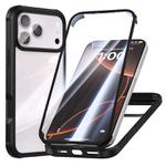 For iPhone 17 Pro Max Double-sided Plastic Glass Phone Protective Case(Black)