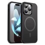 For iPhone 14 Pro Fanying Series PC Hybrid TPU Translucent Frosted MagSafe Phone Case(Black)