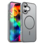 For iPhone 17 Fanying Series PC Hybrid TPU Translucent Frosted MagSafe Phone Case(Silver Grey)