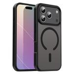 For iPhone 17 Pro Fanying Series PC Hybrid TPU Translucent Frosted MagSafe Phone Case(Translucent Black)