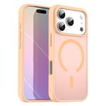 For iPhone 17 Pro Fanying Series PC Hybrid TPU Translucent Frosted MagSafe Phone Case(Rouge Powder)