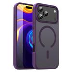 For iPhone 17 Pro Max Fanying Series PC Hybrid TPU Translucent Frosted MagSafe Phone Case(Crystal Purple)