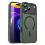 For iPhone 17 Pro Max Fanying Series PC Hybrid TPU Translucent Frosted MagSafe Phone Case(Olive Green)