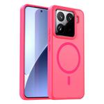 For Xiaomi 15 Pro Fanying Series PC Hybrid TPU Translucent Frosted MagSafe Phone Case(Rose Red)