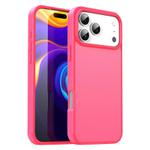 For iPhone 17 Pro Max Fanying Series PC Hybrid TPU Translucent Frosted Phone Case(Rose Red)