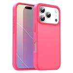 For iPhone 17 Pro Fanying Series PC Hybrid TPU Translucent Frosted Phone Case(Rose Red)
