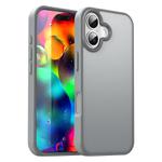 For iPhone 17 Fanying Series PC Hybrid TPU Translucent Frosted Phone Case(Silver Grey)