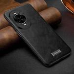 For Huawei nova 14 SULADA Shockproof TPU Hybrid Handmade Leather Precise Hole Phone Case(Black)