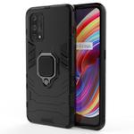 For OPPO Realme X7 Pro PC + TPU Shockproof Protective Case with Magnetic Ring Holder(Black)