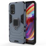 For OPPO Realme X7 Pro PC + TPU Shockproof Protective Case with Magnetic Ring Holder(Navy Blue)