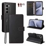 For Infinix Hot 60 4G / Hot 60i 4G Litchi Texture RFID Blocking 3-Card Wallet Leather Phone Case(Black)