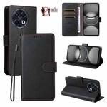 For Tecno Spark 30 Pro Litchi Texture RFID Blocking 3-Card Wallet Leather Phone Case(Black)
