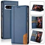 For Google Pixel 8a N.BEKUS P3 RFID Stitching Magnetic Flip Leather Phone Case(Blue)