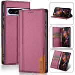 For Google Pixel 8a N.BEKUS P3 RFID Stitching Magnetic Flip Leather Phone Case(Wine Red)