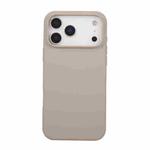 For iPhone 17 Pro Max Liquid Silicone Phone Case(Pebble)