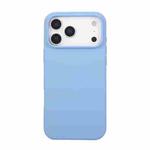 For iPhone 17 Pro Max Liquid Silicone Phone Case(Azure Blue)