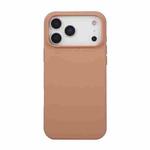 For iPhone 17 Pro Liquid Silicone Phone Case(Egg Coffee)