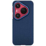 For Huawei Pura 80 Pro 5G Metal Frame Nanofiber MagSafe Magnetic Phone Case(Blue)