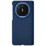 For Huawei Mate X6 Metal Frame Nanofiber MagSafe Magnetic Center Phone Case(Blue)