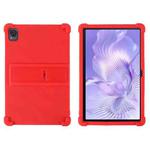 For Blackview Mega 1 Shockproof Silicone Tablet Protective Case with Holder(Red)