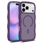 For iPhone 17 Pro Max Skin Feel Wave Texture MagSafe Phone Case(Purple)