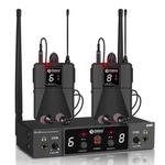 DEBRA ER-480 Professional Stage Wireless Audio Return Monitoring System with Two Receivers(EU Plug)