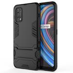 For OPPO Realme X7 PC + TPU Shockproof Protective Case with Holder(Black)