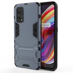 For OPPO Realme X7 Pro PC + TPU Shockproof Protective Case with Holder(Navy Blue)