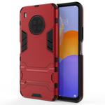 For Huawei Y9a PC + TPU Shockproof Protective Case with Holder(Red)