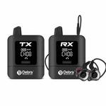 DEBRA ST-mini 2.4G Stereo Wireless Monitor System Transmitter & Receiver(Black)