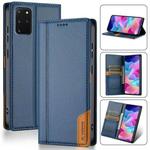 For Samsung Galaxy S20 FE N.BEKUS P3 RFID Stitching Magnetic Flip Leather Phone Case(Blue)