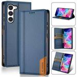 For Samsung Galaxy S23+ 5G N.BEKUS P3 RFID Stitching Magnetic Flip Leather Phone Case(Blue)