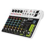 DEBRA V8 8-Channels Audio Mixer Live Recording Reverb(EU Plug)
