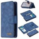 For Xiaomi Redmi 7A Detachable Frosted Magnetic Horizontal Flip Leather Case with Card Slots & Holder & Zipper Wallet & Photo Frame(Blue)