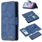 For Xiaomi Redmi 8 Detachable Frosted Magnetic Horizontal Flip Leather Case with Card Slots & Holder & Zipper Wallet & Photo Frame(Blue)