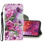 For Samsung Galaxy S20 FE 5G / S20 Lite Coloured Drawing Pattern Horizontal Flip PU Leather Case with Holder & Card Slots & Wallet & Lanyard(Rose Butterfly)