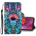 For Samsung Galaxy S20 FE 5G / S20 Lite 3D Colored Drawing Horizontal Flip PU Leather Case with Holder & Card Slots & Wallet(Mandala)